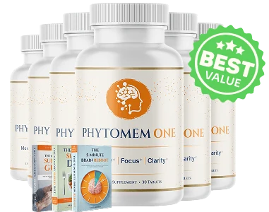 Phytomem One 6 bottle ultimate package, best value, with three free bonus ebooks